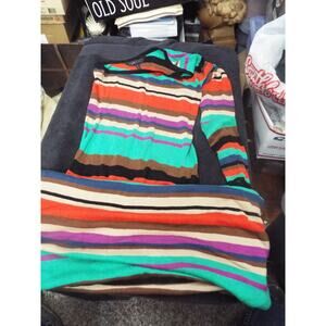 BCBG Maxazria One Sleeve Pull Over Dress Sz S